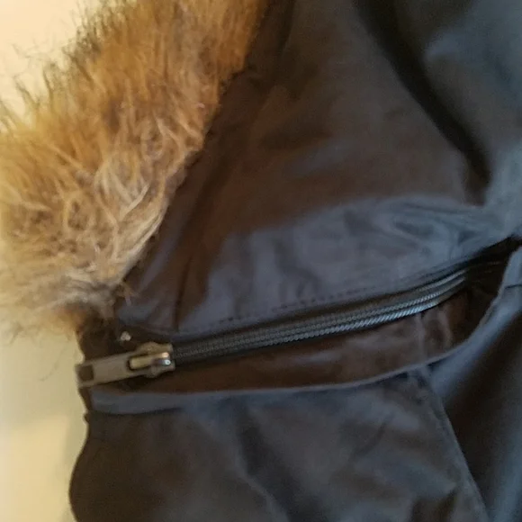 Soia & Kyo Dark Graphite Grey Insulated Parka with Hood Water Repellent Medium - Picture 11 of 13